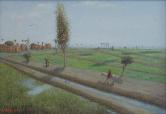 Rice fields (51 X 38 cm) 1966