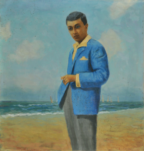 Self-Portrait - Ras El-Bar - 1931 -  Oil on wood